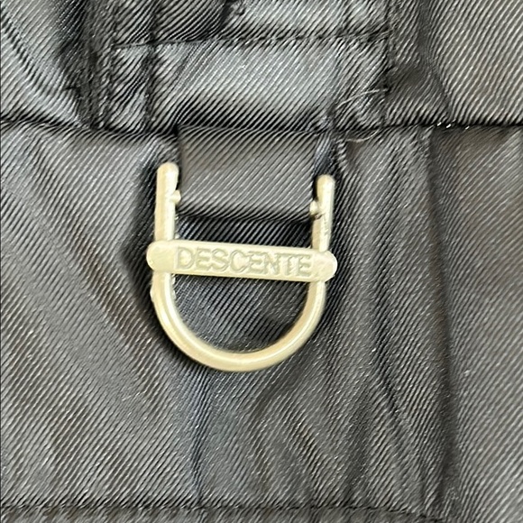 Descente Black Jacket with Teal and Gray Stripes - Picture 2 of 14